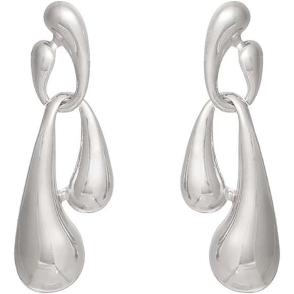 Irregular Gold Dangle Earrings – Elegant Teardrop Statement Jewelry